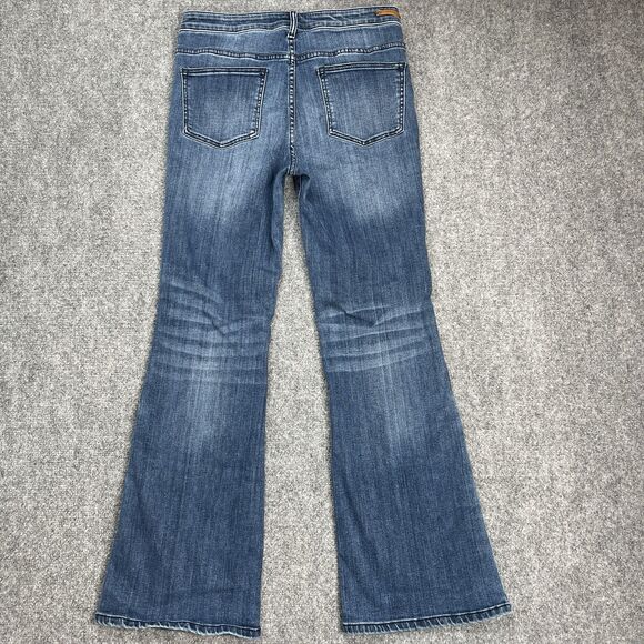 Anthropologie Pilcro Letterpress High Rise Bootcut Button Leg Jeans Sz 30 - Picture 4 of 14